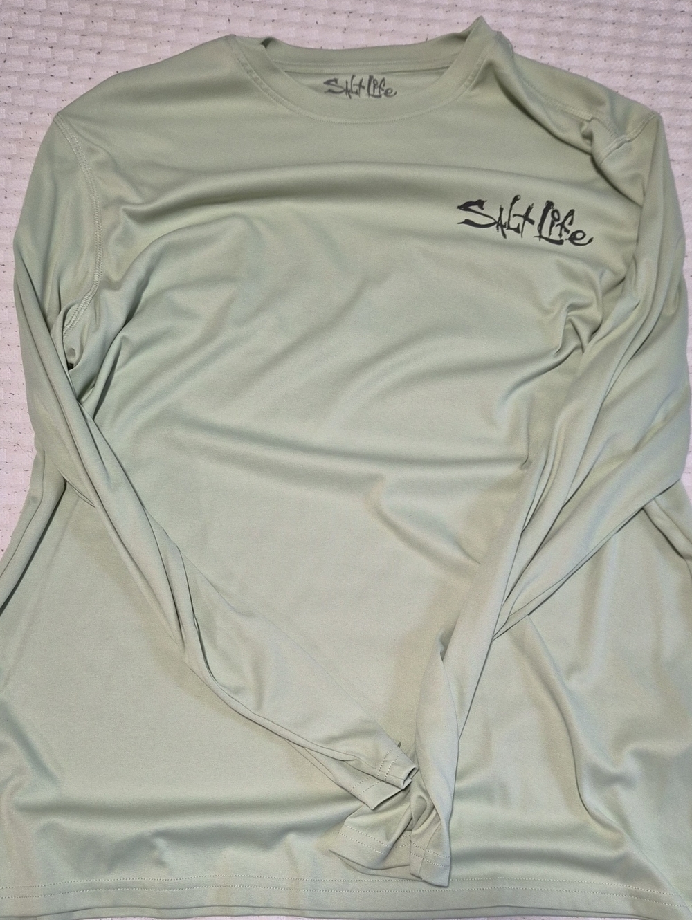 Salt Life Men's Long Sleeve Rash Guard in Pale Green